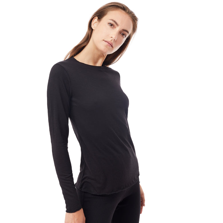 Yoga Langarmshirt Bio-Baumwolle & Modal (black)