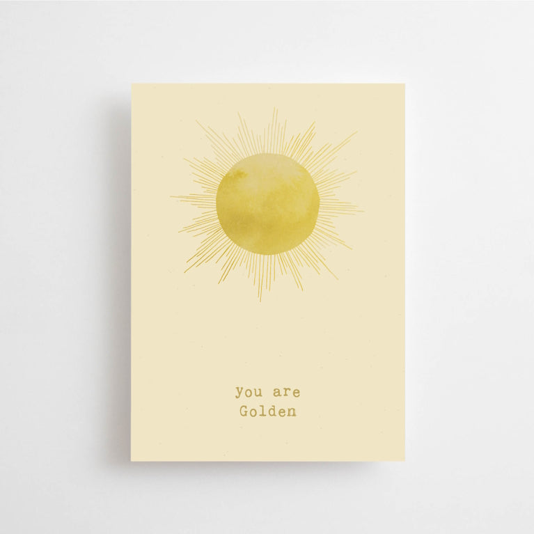 Postkarte A6 ∙ You are golden