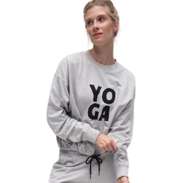 Yoga Shirt von Kismet aus Bio-Baumwolle Hellgrau