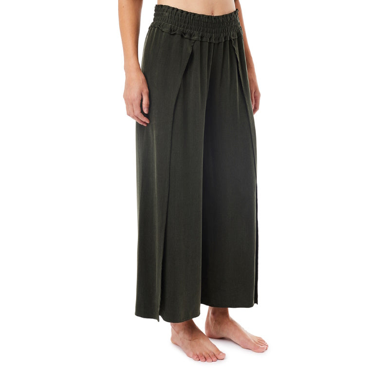 Bali Yoga Pants aus veganer Seide (olive)