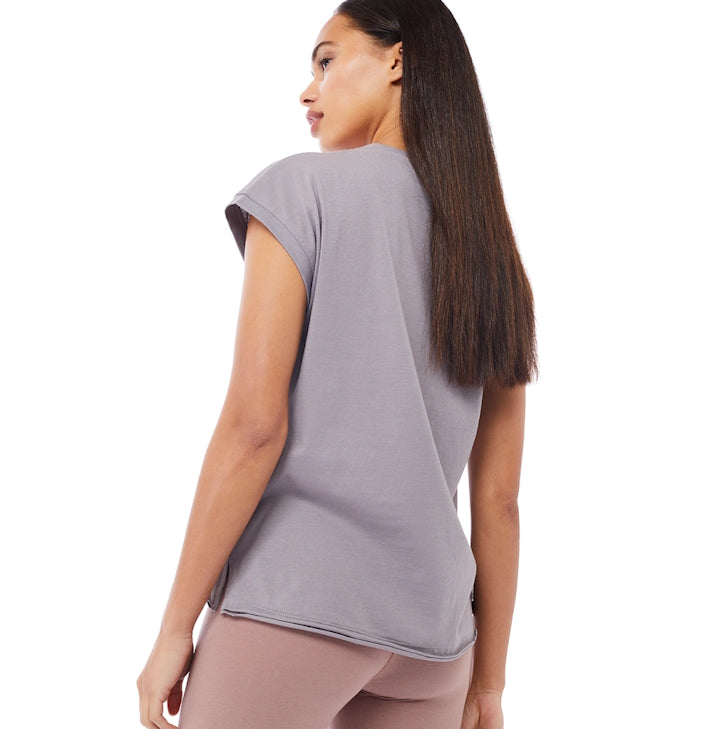 Yoga T-Shirt nachaltig aus Bio-Baumwolle in Grau