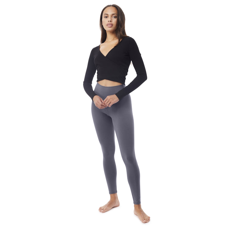 Yoga Leggings aus Lyocell und Bio-Baumwolle (grau)