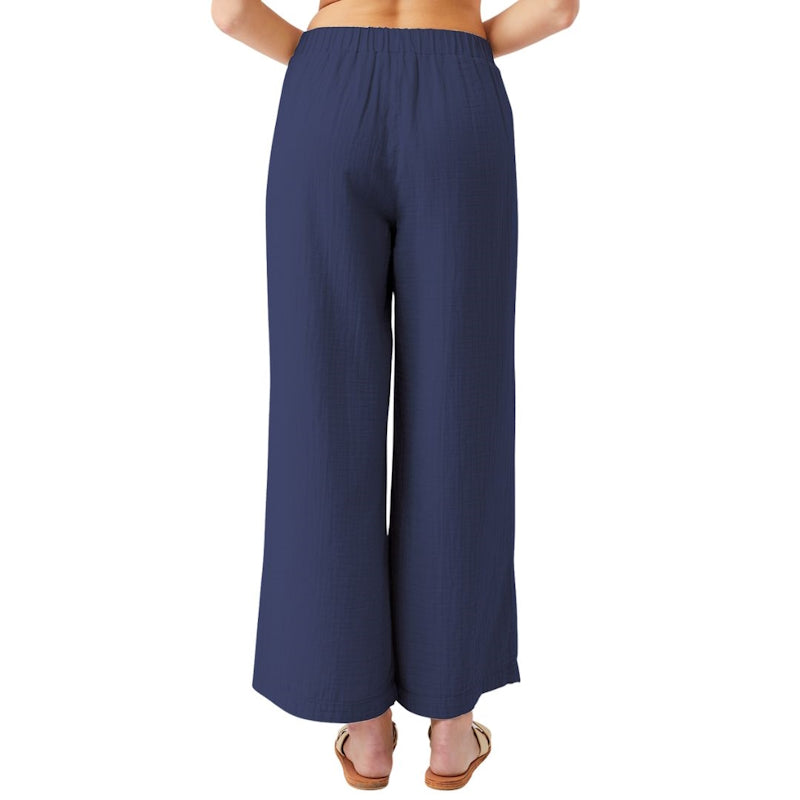 Yoga-Hose von Mandala Yogawear aus Bio-Baumwolle Blau
