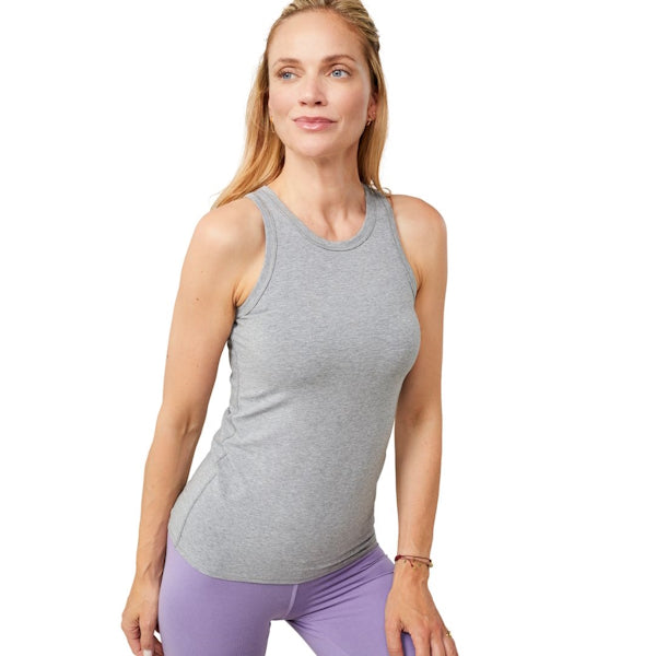 Yoga-Shirt von Mandala aus Tencel und Biobaumwolle Hellgrau